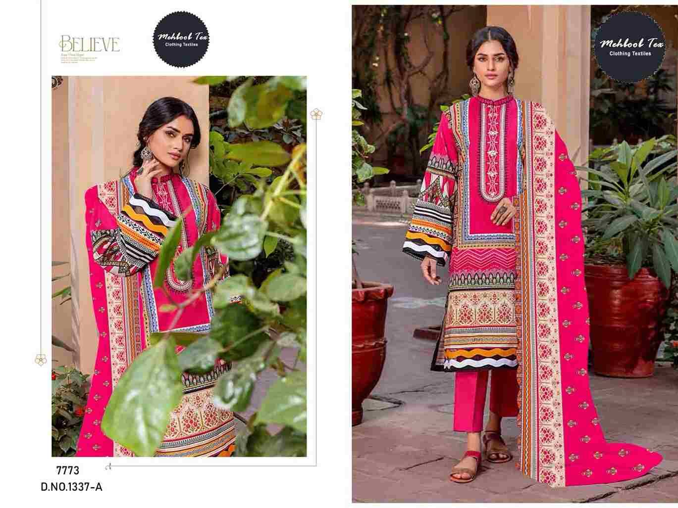 Mehboob Tex Hit Design 1337 Colours By Mehboob Tex 1337-A To 1337-D Series Beautiful Pakistani Suits Colorful Stylish Fancy Casual Wear & Ethnic Wear Pure Lawn Dresses At Wholesale Price