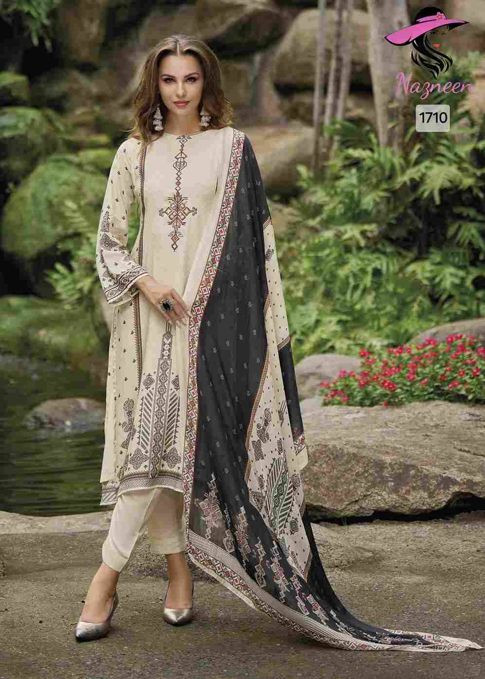 Minali By Nazneen 1706 To 1711 Series Beautiful Festive Suits Stylish Fancy Colorful Casual Wear & Ethnic Wear Pure Viscose Muslin Print Dresses At Wholesale Price