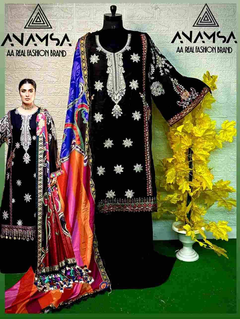 Anamsa Hit Design 438 By Fashid Wholesale Beautiful Pakistani Suits Colorful Stylish Fancy Casual Wear & Ethnic Wear Pure Rayon Embroidered Dresses At Wholesale Price