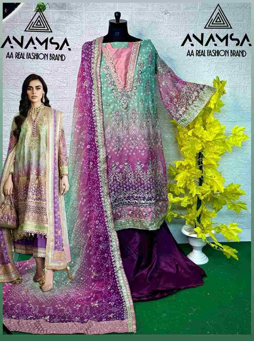 Anamsa Hit Design 442 By Fashid Wholesale Beautiful Pakistani Suits Colorful Stylish Fancy Casual Wear & Ethnic Wear Pure Faux Georgette Embroidered Dresses At Wholesale Price