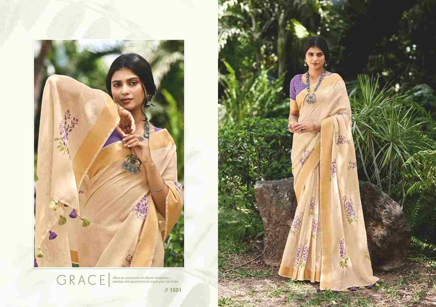 Khichha By SR 1001 To 1005 Series Indian Traditional Wear Collection Beautiful Stylish Fancy Colorful Party Wear & Occasional Wear Linen Sarees At Wholesale Price