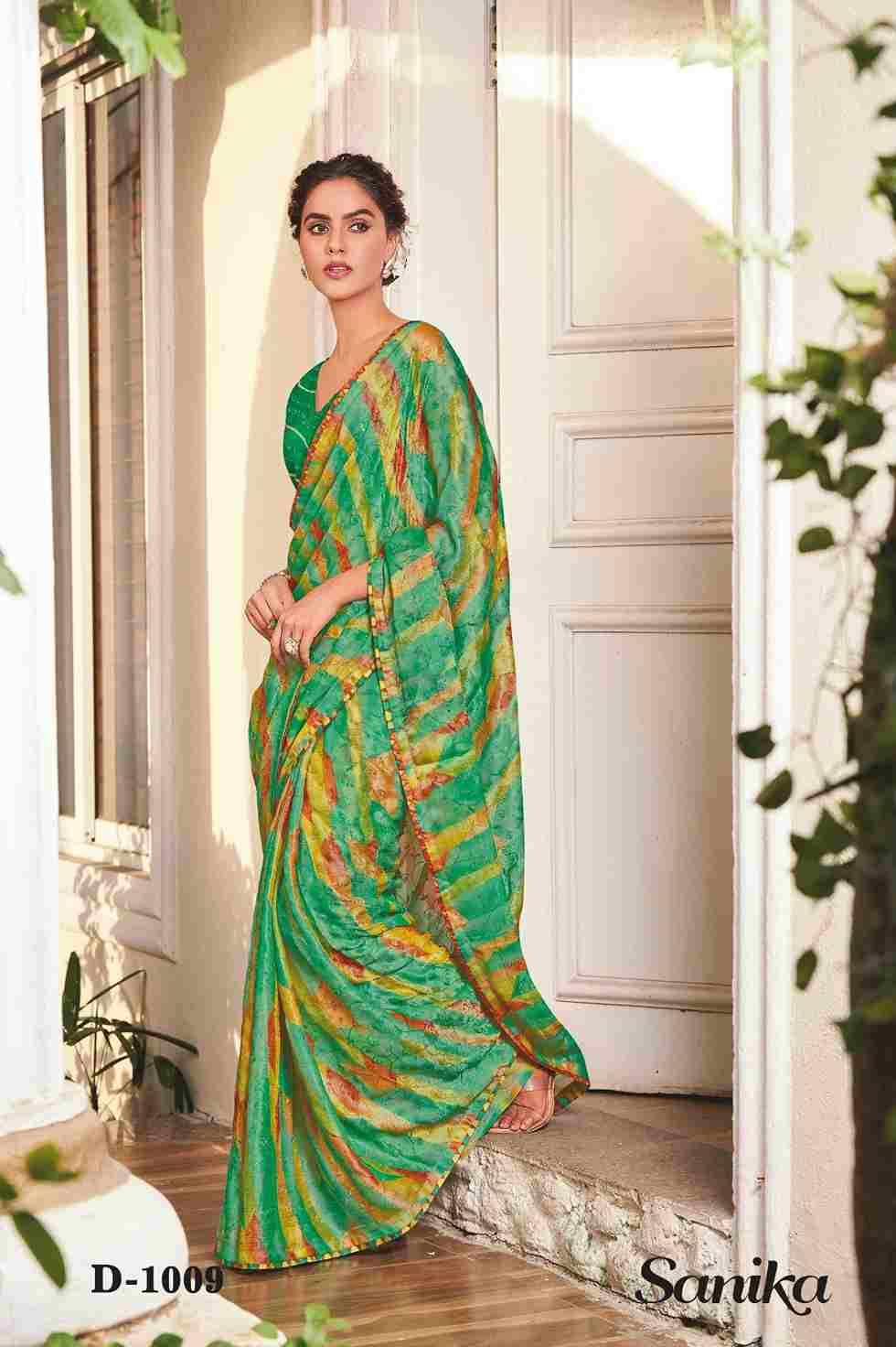 Sanika By SR 1001 To 1010 Series Indian Traditional Wear Collection Beautiful Stylish Fancy Colorful Party Wear & Occasional Wear Fancy Sarees At Wholesale Price