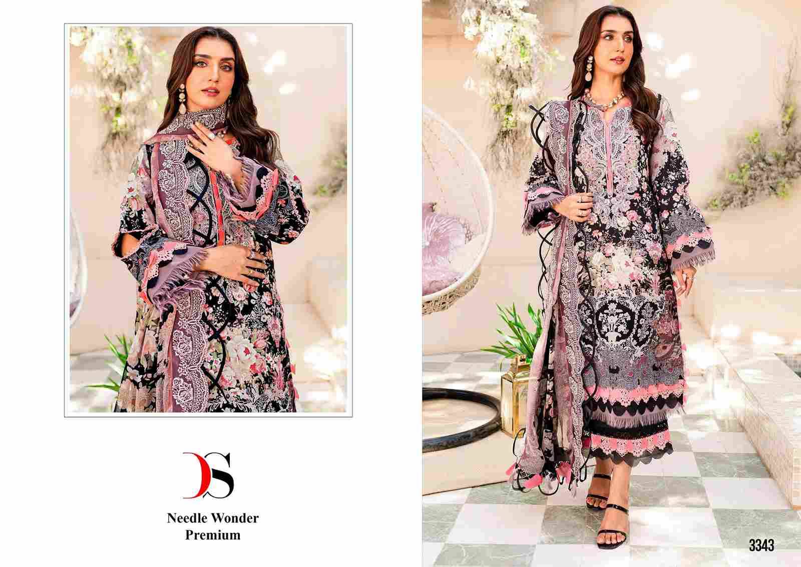 Deepsy Hit Design 3343 Colours By Deepsy Suits 3343 To 3343-C Series Designer Pakistani Suits Beautiful Fancy Stylish Colorful Party Wear & Occasional Wear Pure Cotton With Embroidery Dresses At Wholesale Price