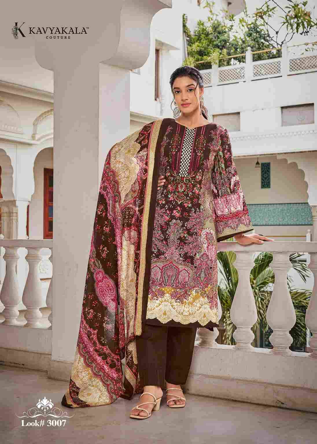 Rihaana Vol-5 By Kavyakala 3001 To 3008 Series Beautiful Festive Suits Stylish Fancy Colorful Casual Wear & Ethnic Wear Pure Cambric Print Dresses At Wholesale Price