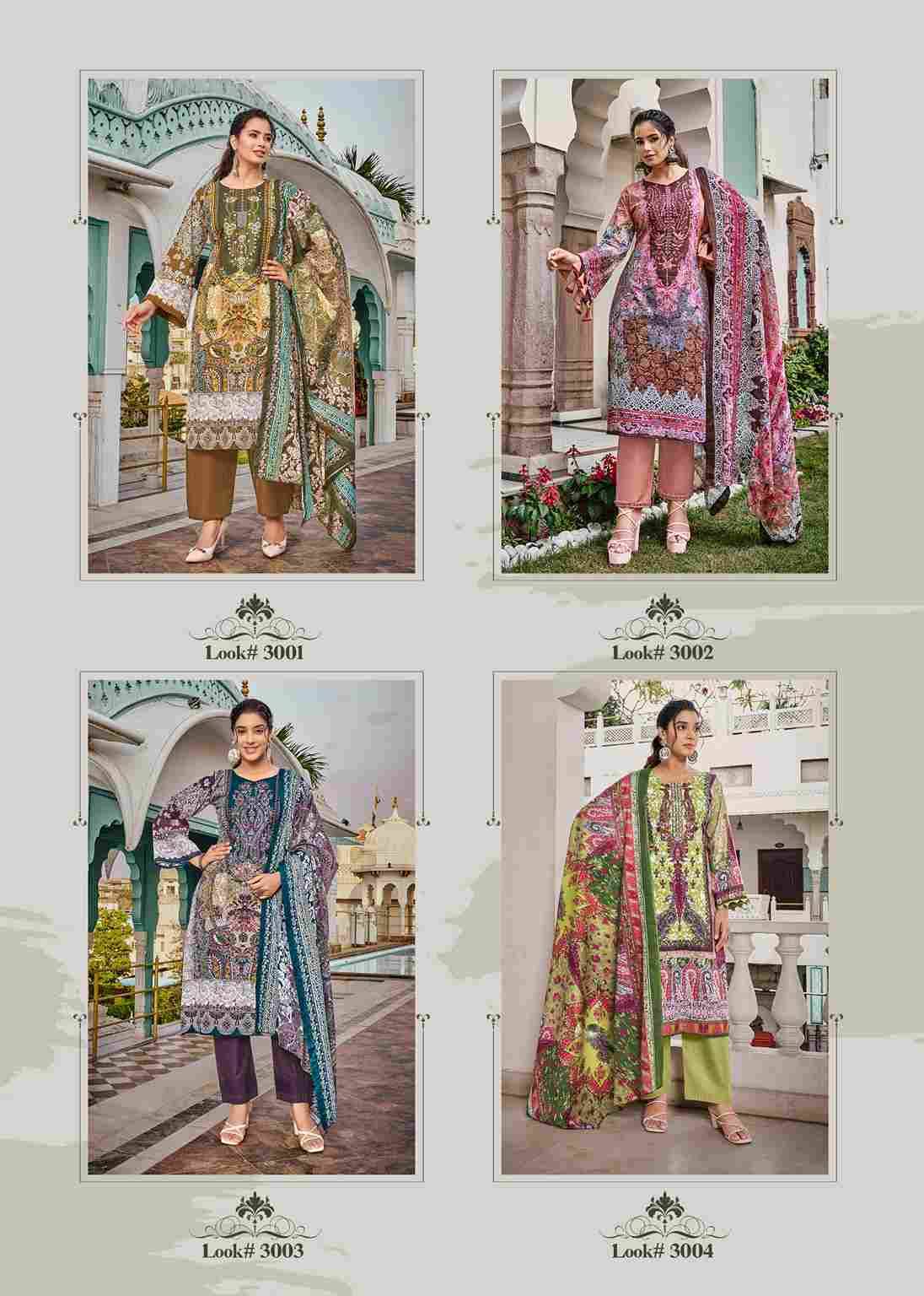 Rihaana Vol-5 By Kavyakala 3001 To 3008 Series Beautiful Festive Suits Stylish Fancy Colorful Casual Wear & Ethnic Wear Pure Cambric Print Dresses At Wholesale Price