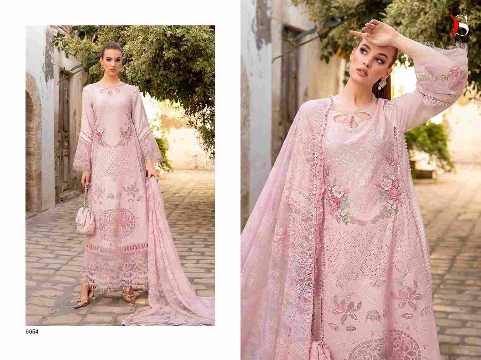 Maria.B. Voyage Lawn-24 By Deepsy Suits 6051 To 6056 Series Designer Pakistani Suits Beautiful Fancy Stylish Colorful Party Wear & Occasional Wear Pure Cotton With Embroidery Dresses At Wholesale Price