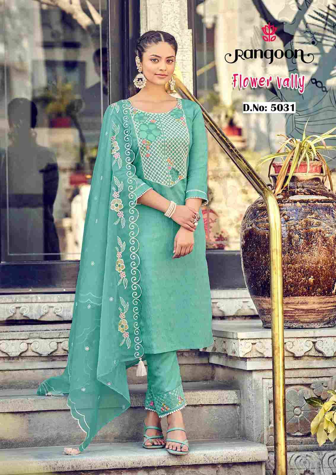 Flower Vally By Rangoon 5031 To 5036 Series Designer Festive Suits Beautiful Fancy Colorful Stylish Party Wear & Occasional Wear Viscose Dresses At Wholesale Price