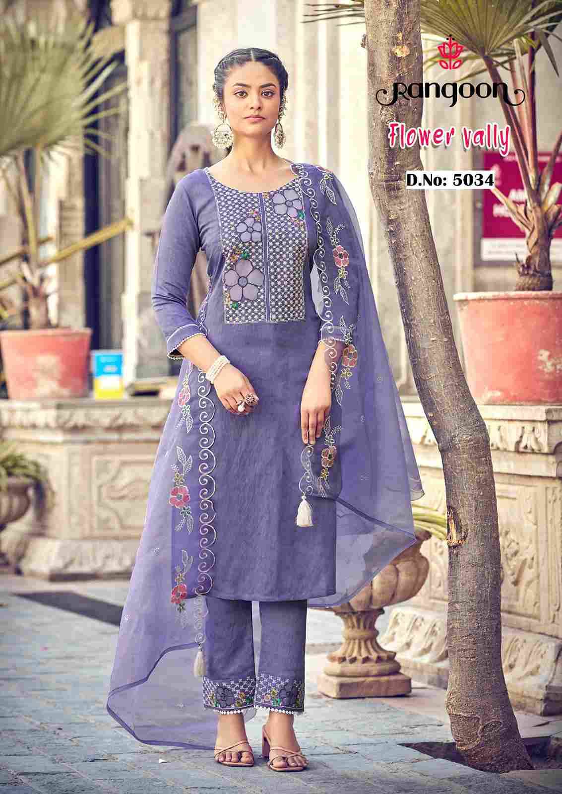 Flower Vally By Rangoon 5031 To 5036 Series Designer Festive Suits Beautiful Fancy Colorful Stylish Party Wear & Occasional Wear Viscose Dresses At Wholesale Price