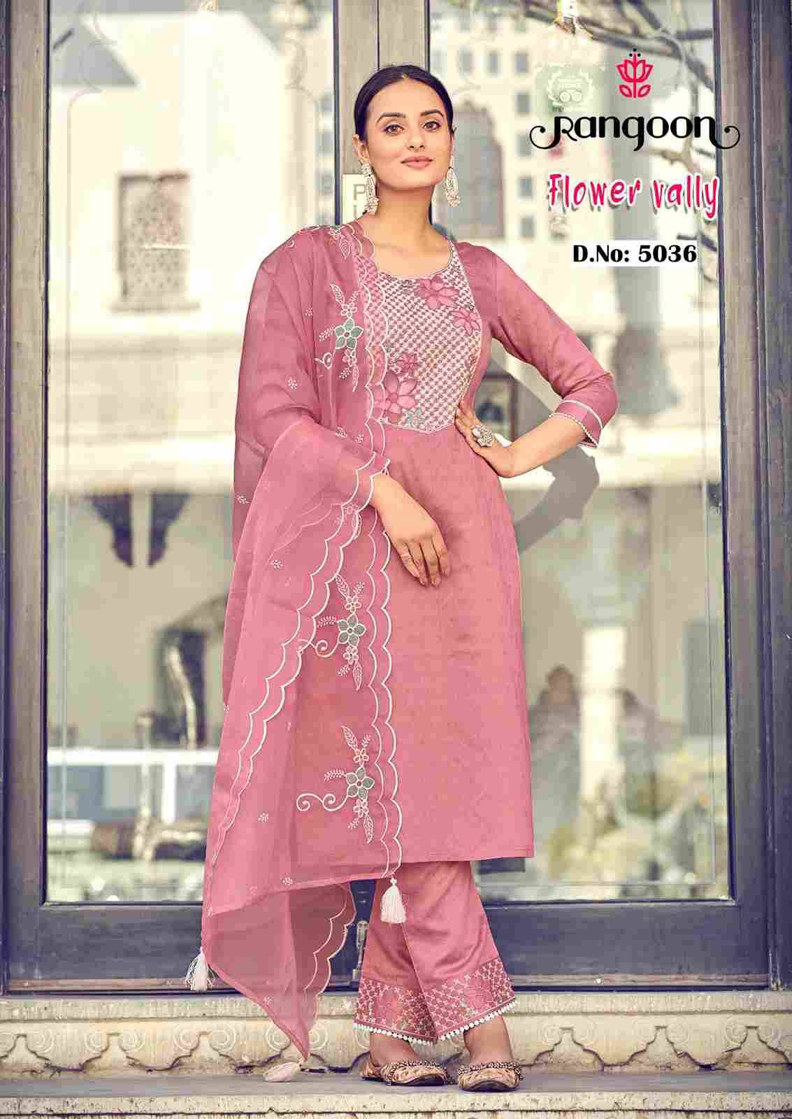 Flower Vally By Rangoon 5031 To 5036 Series Designer Festive Suits Beautiful Fancy Colorful Stylish Party Wear & Occasional Wear Viscose Dresses At Wholesale Price