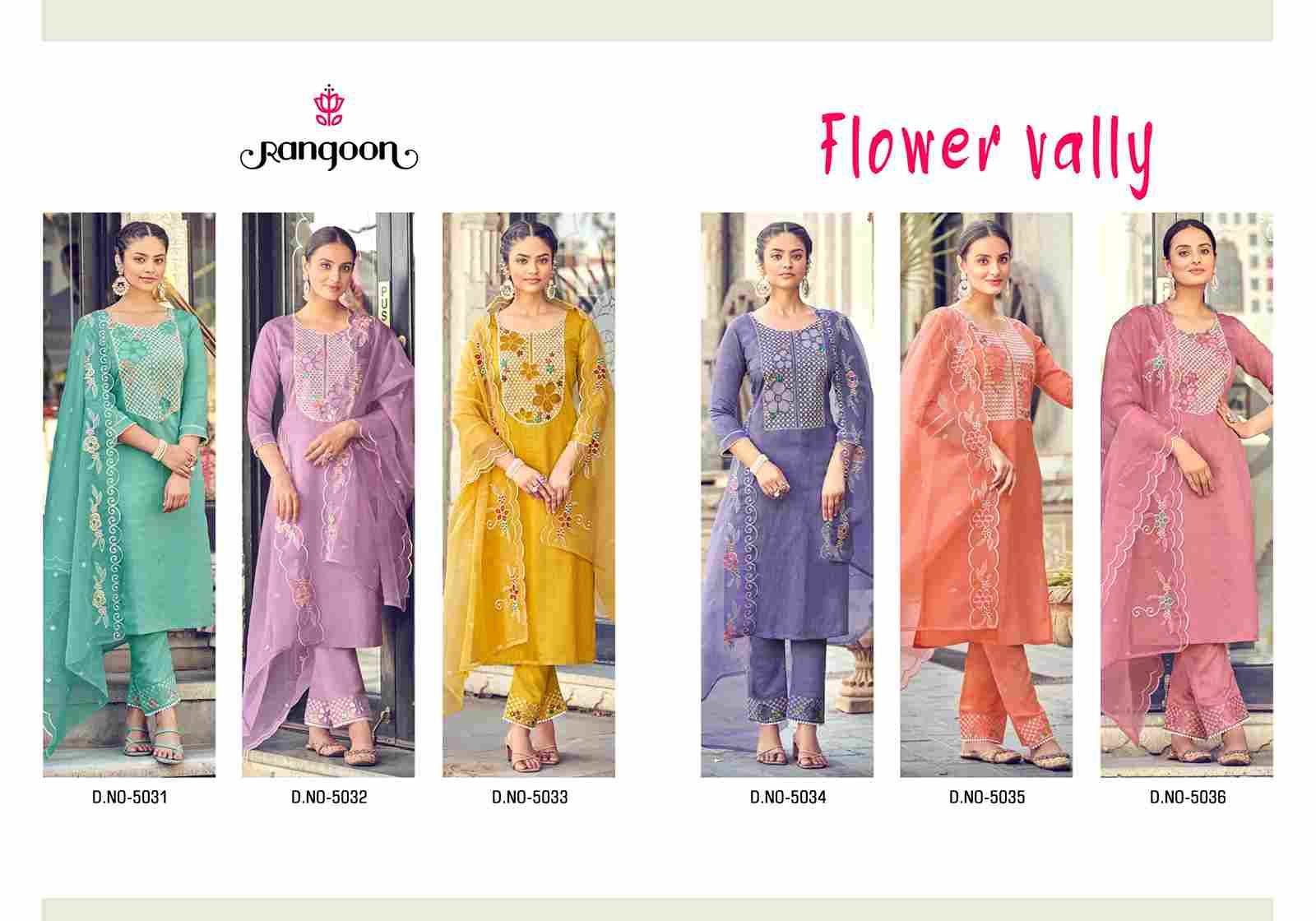 Flower Vally By Rangoon 5031 To 5036 Series Designer Festive Suits Beautiful Fancy Colorful Stylish Party Wear & Occasional Wear Viscose Dresses At Wholesale Price