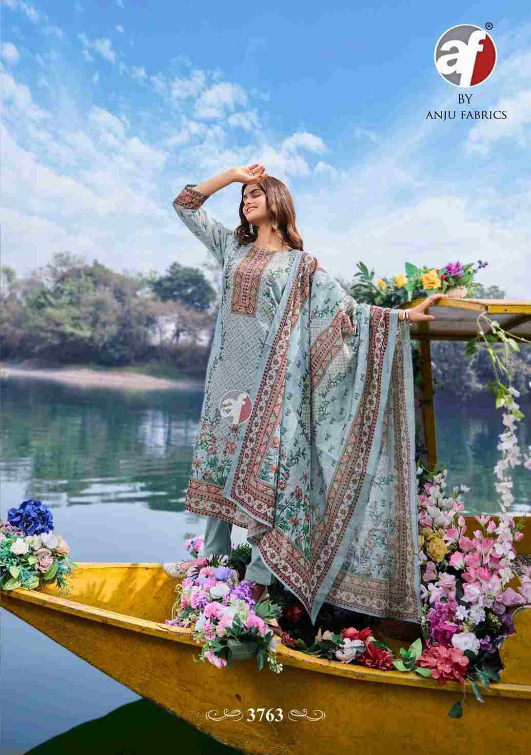 Pretty Petals Vol-2 By Anju Fabrics 3761 To 3766 Series Beautiful Stylish Suits Fancy Colorful Casual Wear & Ethnic Wear & Ready To Wear Linen Cotton Dresses At Wholesale Price