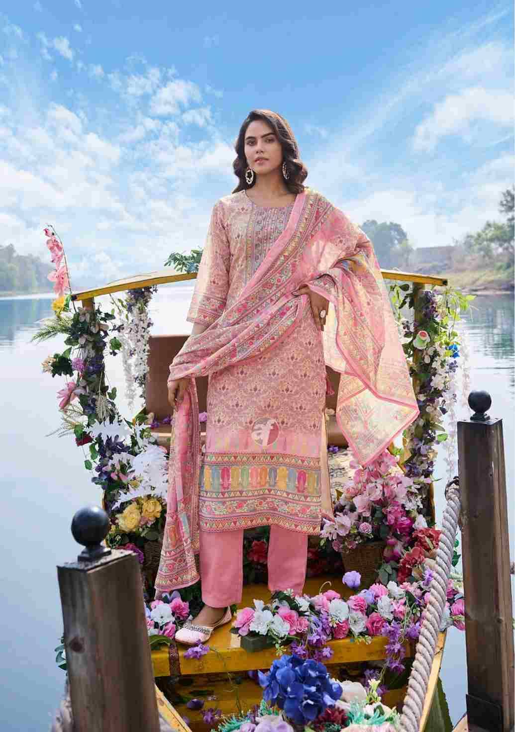 Pretty Petals Vol-2 By Anju Fabrics 3761 To 3766 Series Beautiful Stylish Suits Fancy Colorful Casual Wear & Ethnic Wear & Ready To Wear Linen Cotton Dresses At Wholesale Price