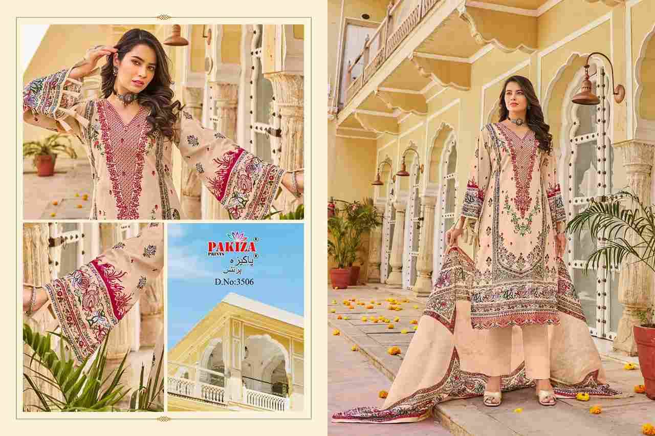 Ramsha Vol-35 By Pakiza Prints 3501 To 3510 Series Beautiful Festive Suits Stylish Fancy Colorful Casual Wear & Ethnic Wear Pure Lawn Cotton Digital Print Dresses At Wholesale Price