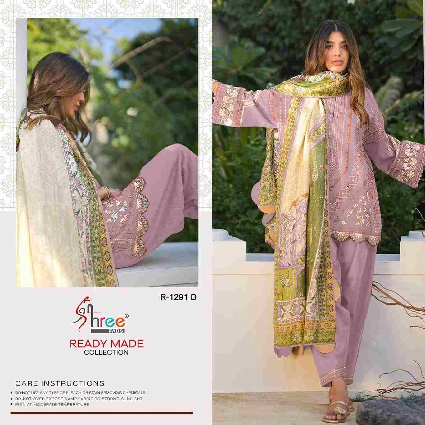 Shree Fabs Hit Design R-1291 Colours By Shree Fabs R-1291-A To R-1291-D Series Wholesale Designer Pakistani Suits Collection Beautiful Stylish Fancy Colorful Party Wear & Occasional Wear Lawn Cambric Cotton Dresses At Wholesale Price