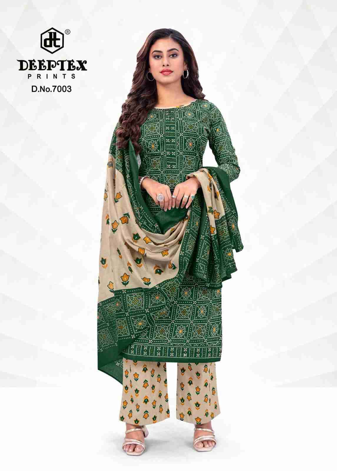 Aaliza Vol-7 By Deeptex Prints 7001 To 7010 Series Beautiful Festive Suits Stylish Fancy Colorful Casual Wear & Ethnic Wear Cotton Print Dresses At Wholesale Price