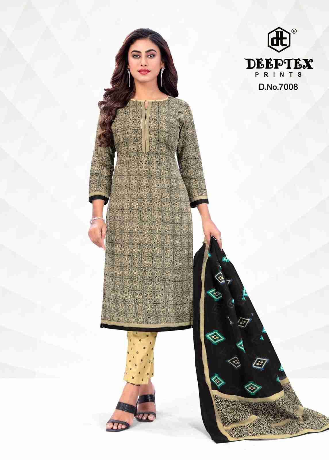 Aaliza Vol-7 By Deeptex Prints 7001 To 7010 Series Beautiful Festive Suits Stylish Fancy Colorful Casual Wear & Ethnic Wear Cotton Print Dresses At Wholesale Price