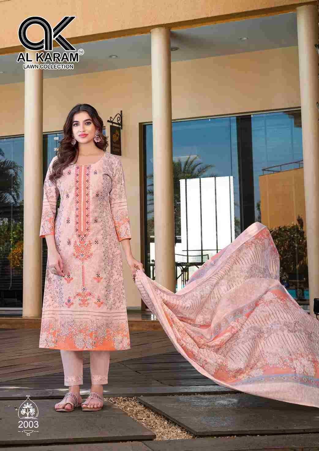 Bin Ubaid Vol-2 By Al Karam Lawn Collection 2001 To 2006 Series Beautiful Pakistani Suits Stylish Fancy Colorful Casual Wear & Ethnic Wear Pure Cotton Print Dresses At Wholesale Price