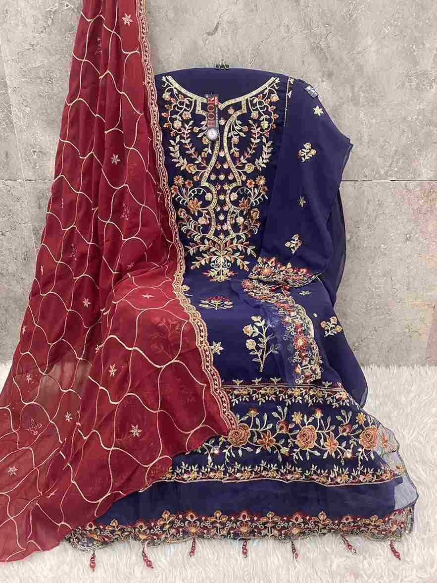 Hoor Tex Hit Design H-174 Colours By Hoor Tex H-174-A To H-174-B Series Designer Festive Pakistani Suits Collection Beautiful Stylish Fancy Colorful Party Wear & Occasional Wear Georgette With Embroidered Dresses At Wholesale Price