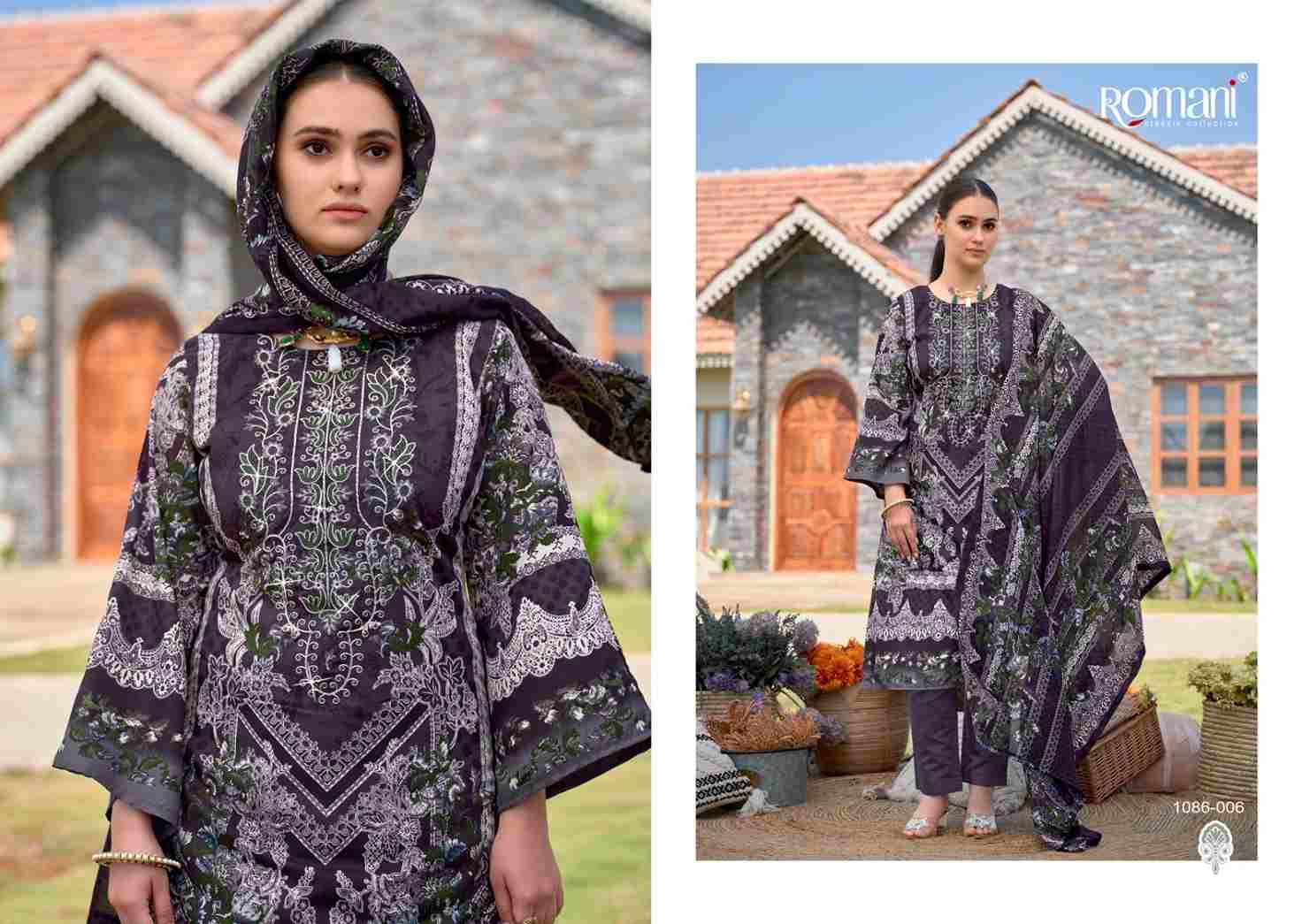 Aarzu Vol-3 By Romani 1086-001 To 1086-010 Series Beautiful Festive Suits Stylish Fancy Colorful Casual Wear & Ethnic Wear Pure Cotton Print Dresses At Wholesale Price