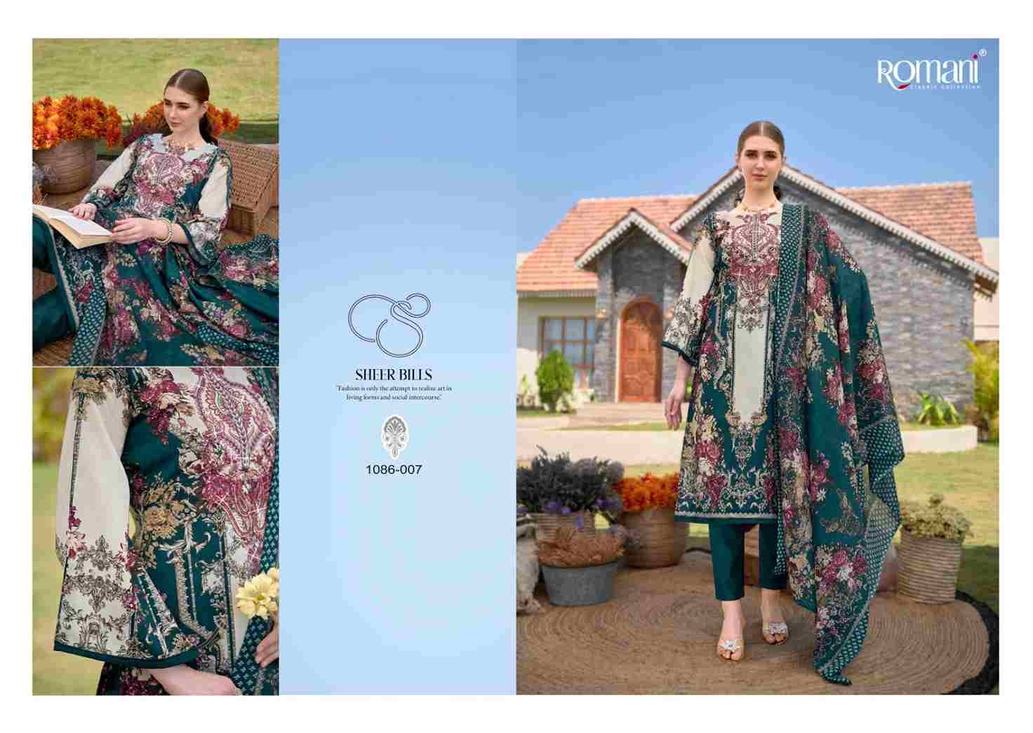 Aarzu Vol-3 By Romani 1086-001 To 1086-010 Series Beautiful Festive Suits Stylish Fancy Colorful Casual Wear & Ethnic Wear Pure Cotton Print Dresses At Wholesale Price