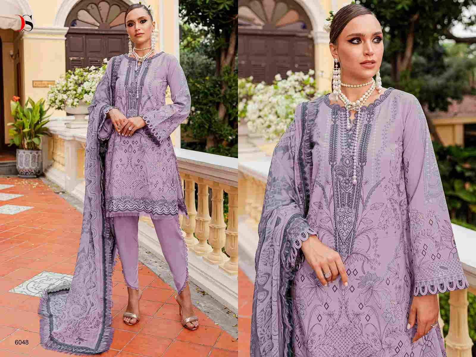 Firdous Queens Court Vol-7 By Deepsy Suits 6041 To 6048 Series Designer Pakistani Suits Beautiful Stylish Fancy Colorful Party Wear & Occasional Wear Pure Cotton Print Embroidered Dresses At Wholesale Price