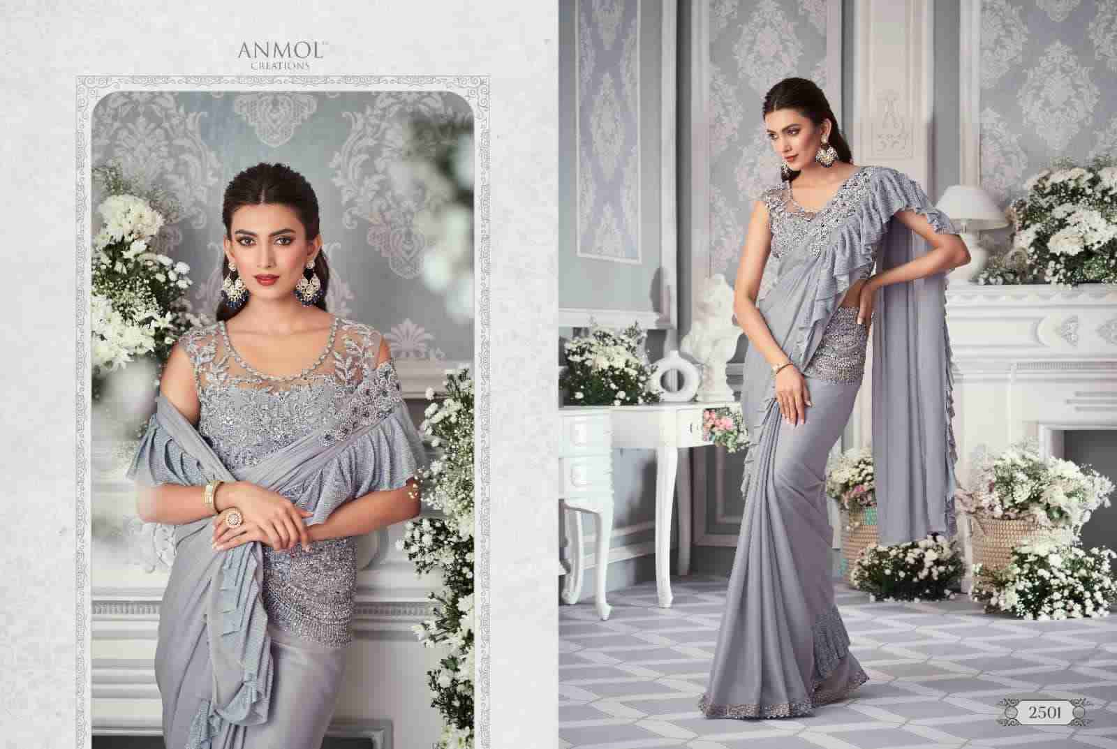 Innara Vol-4 By Anmol Creation 2501 To 2511 Series Indian Traditional Wear Collection Beautiful Stylish Fancy Colorful Party Wear & Occasional Wear Lycra Sarees At Wholesale Price