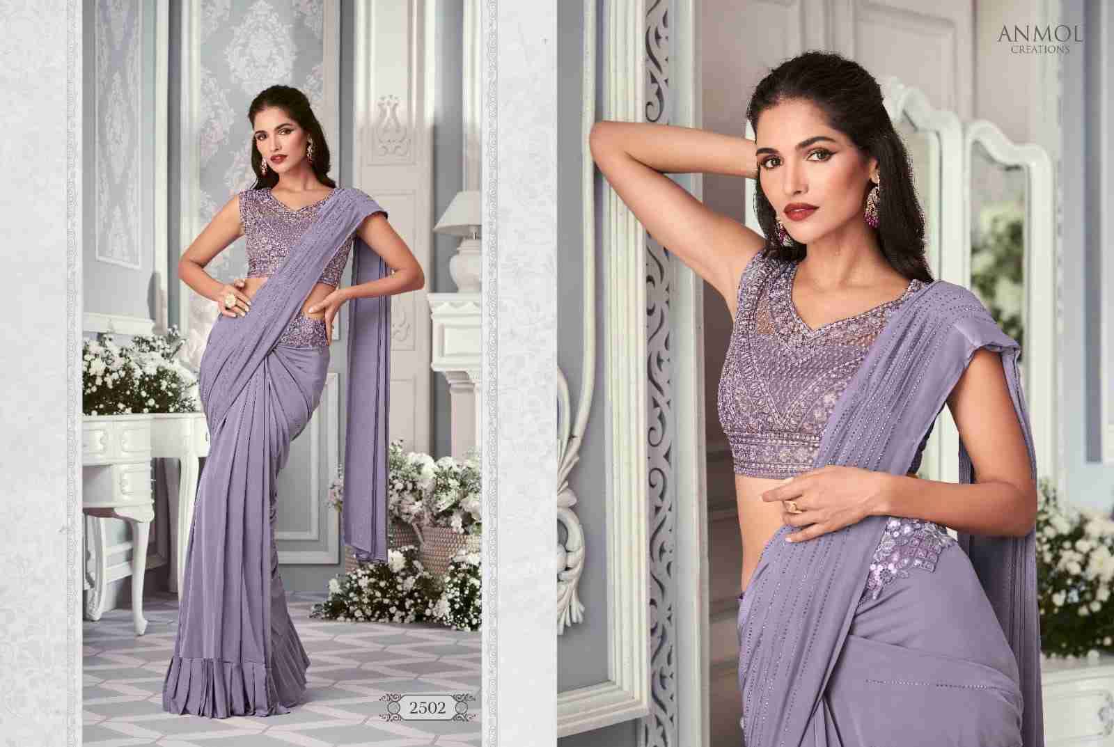 Innara Vol-4 By Anmol Creation 2501 To 2511 Series Indian Traditional Wear Collection Beautiful Stylish Fancy Colorful Party Wear & Occasional Wear Lycra Sarees At Wholesale Price