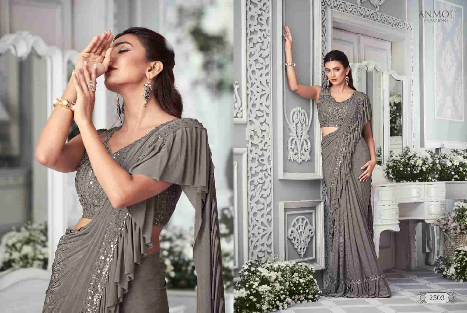 Innara Vol-4 By Anmol Creation 2501 To 2511 Series Indian Traditional Wear Collection Beautiful Stylish Fancy Colorful Party Wear & Occasional Wear Lycra Sarees At Wholesale Price