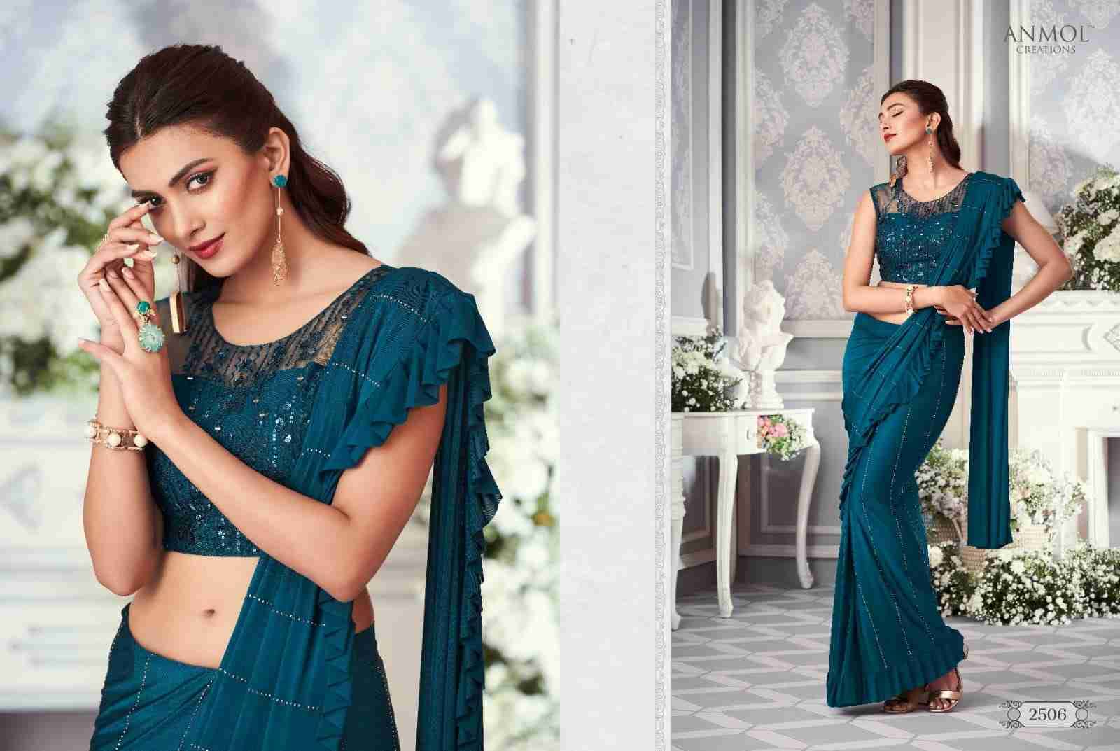 Innara Vol-4 By Anmol Creation 2501 To 2511 Series Indian Traditional Wear Collection Beautiful Stylish Fancy Colorful Party Wear & Occasional Wear Lycra Sarees At Wholesale Price