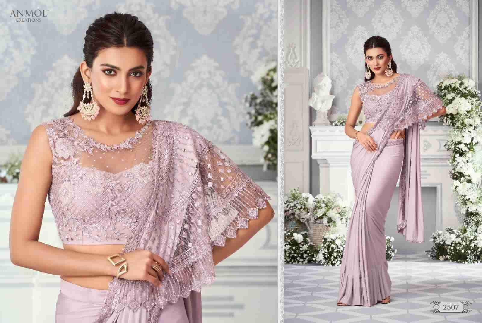 Innara Vol-4 By Anmol Creation 2501 To 2511 Series Indian Traditional Wear Collection Beautiful Stylish Fancy Colorful Party Wear & Occasional Wear Lycra Sarees At Wholesale Price