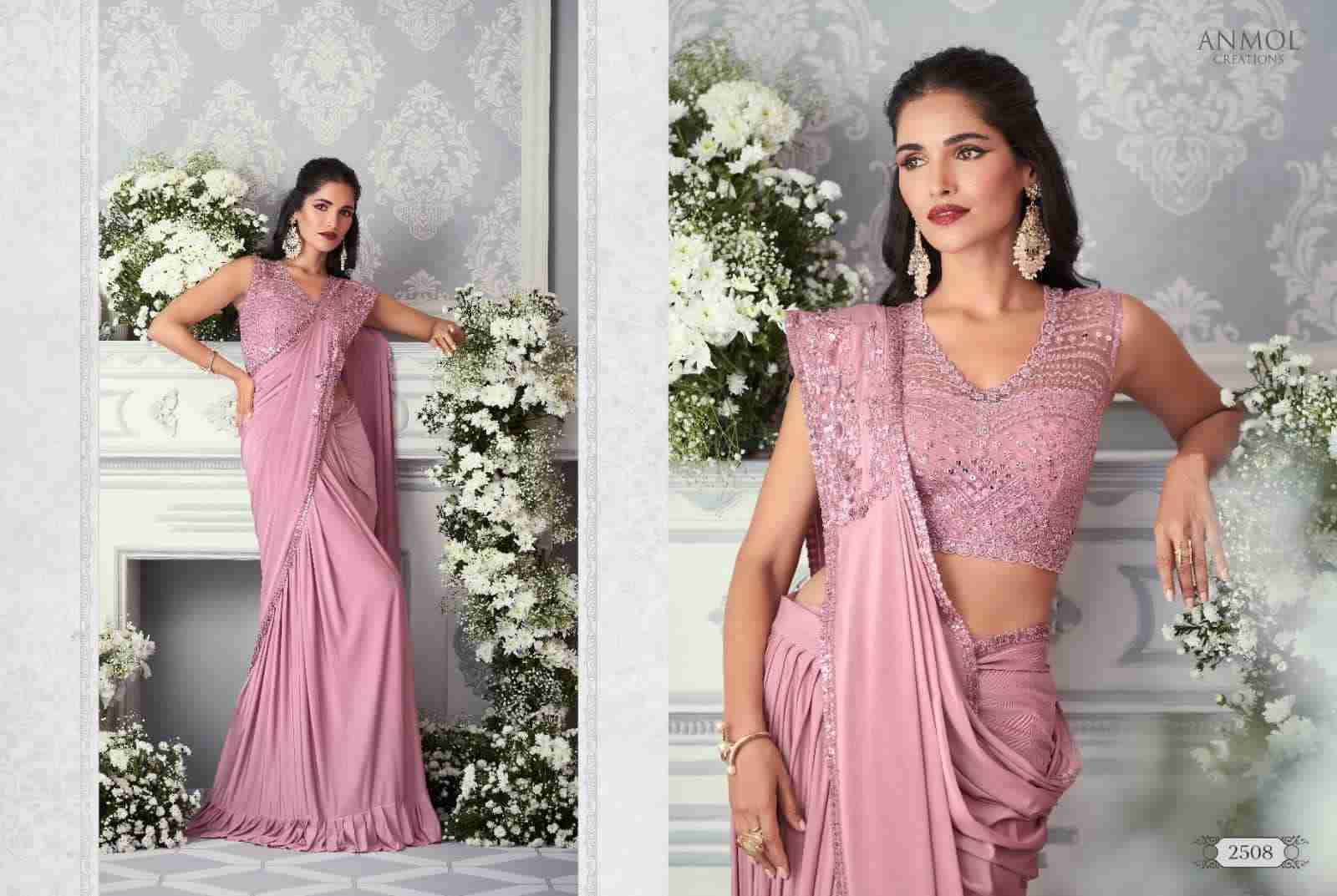 Innara Vol-4 By Anmol Creation 2501 To 2511 Series Indian Traditional Wear Collection Beautiful Stylish Fancy Colorful Party Wear & Occasional Wear Lycra Sarees At Wholesale Price