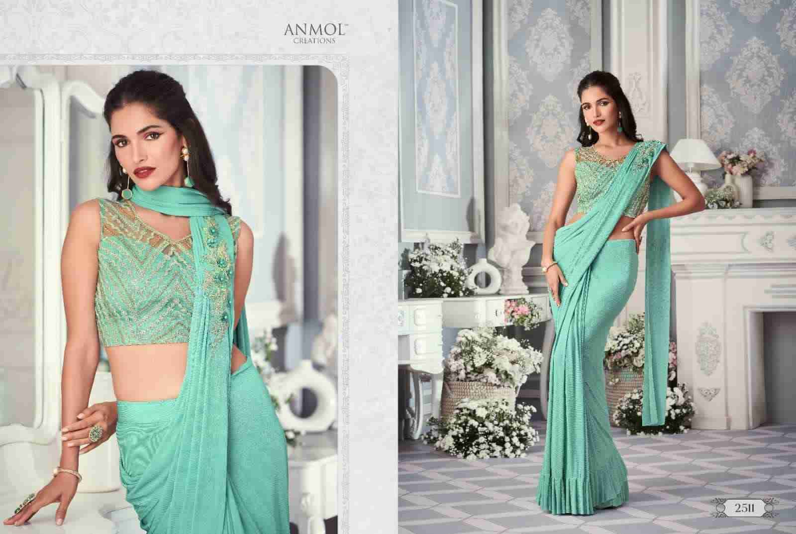 Innara Vol-4 By Anmol Creation 2501 To 2511 Series Indian Traditional Wear Collection Beautiful Stylish Fancy Colorful Party Wear & Occasional Wear Lycra Sarees At Wholesale Price