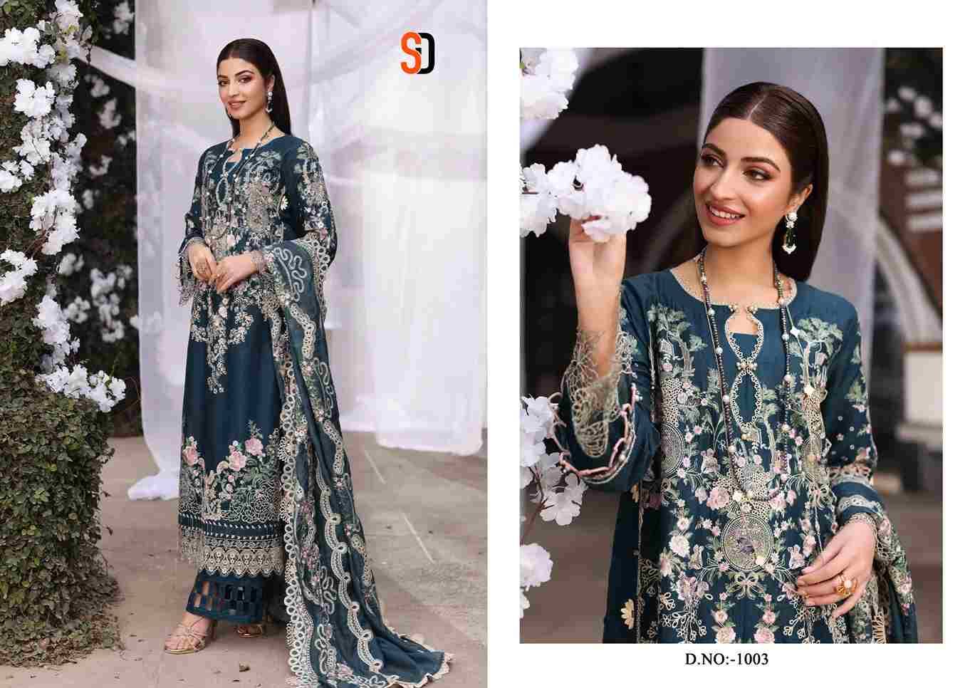 Charizma Vol-1 By Shraddha Designer 1001 To 1004 Series Designer Pakistani Suits Beautiful Stylish Fancy Colorful Party Wear & Occasional Wear Pure Cotton Embroidered Dresses At Wholesale Price