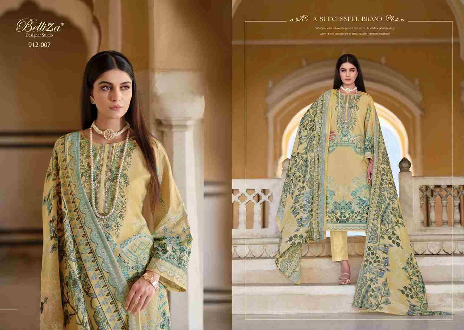 Naira Vol-49 By Belliza 912-001 To 912-008 Series Beautiful Festive Suits Stylish Fancy Colorful Casual Wear & Ethnic Wear Pure Cotton Print Dresses At Wholesale Price