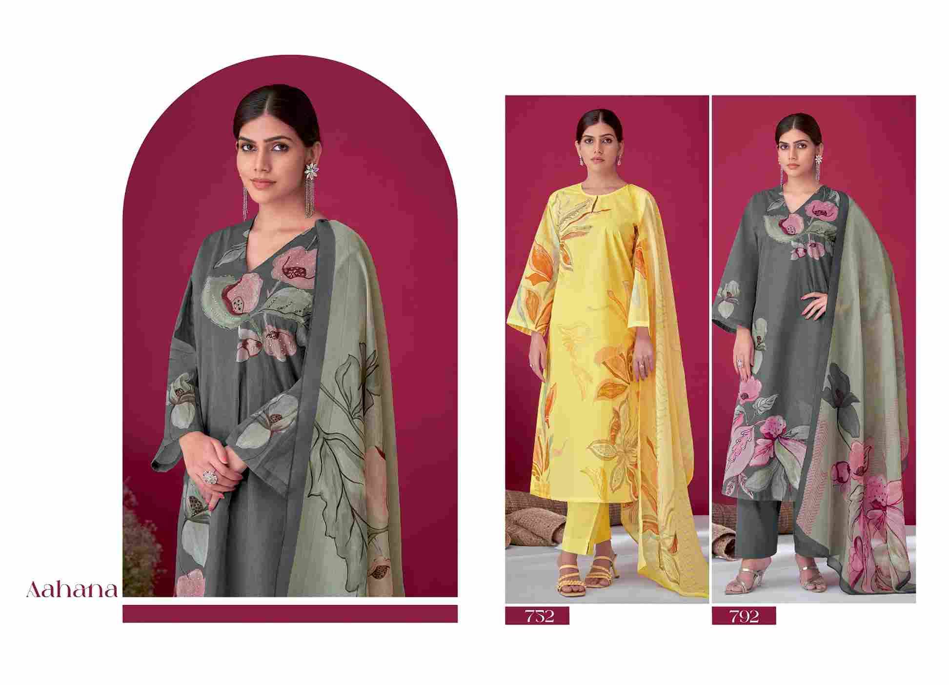 Aahana By T And M Designer Studio Beautiful Festive Suits Colorful Stylish Fancy Casual Wear & Ethnic Wear Pure Cotton Lawn Print Dresses At Wholesale Price