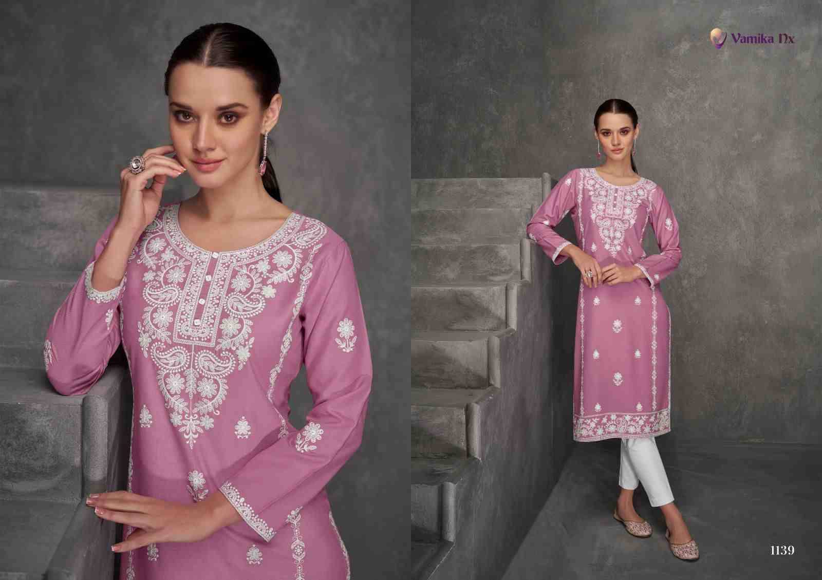 Rooh Vol-7 By Vamika 1136 To 1141 Series Designer Stylish Fancy Colorful Beautiful Party Wear & Ethnic Wear Collection Rayon Viscose Kurtis With Bottom At Wholesale Price