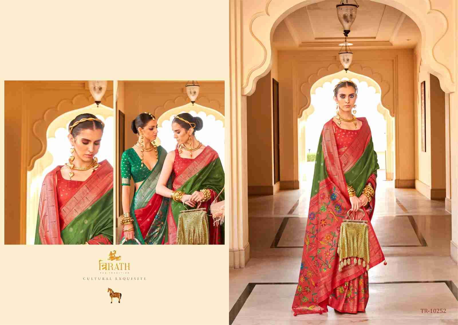 Swastik By Trirath 10248 To 10256 Series Indian Traditional Wear Collection Beautiful Stylish Fancy Colorful Party Wear & Occasional Wear Pure Silk Sarees At Wholesale Price