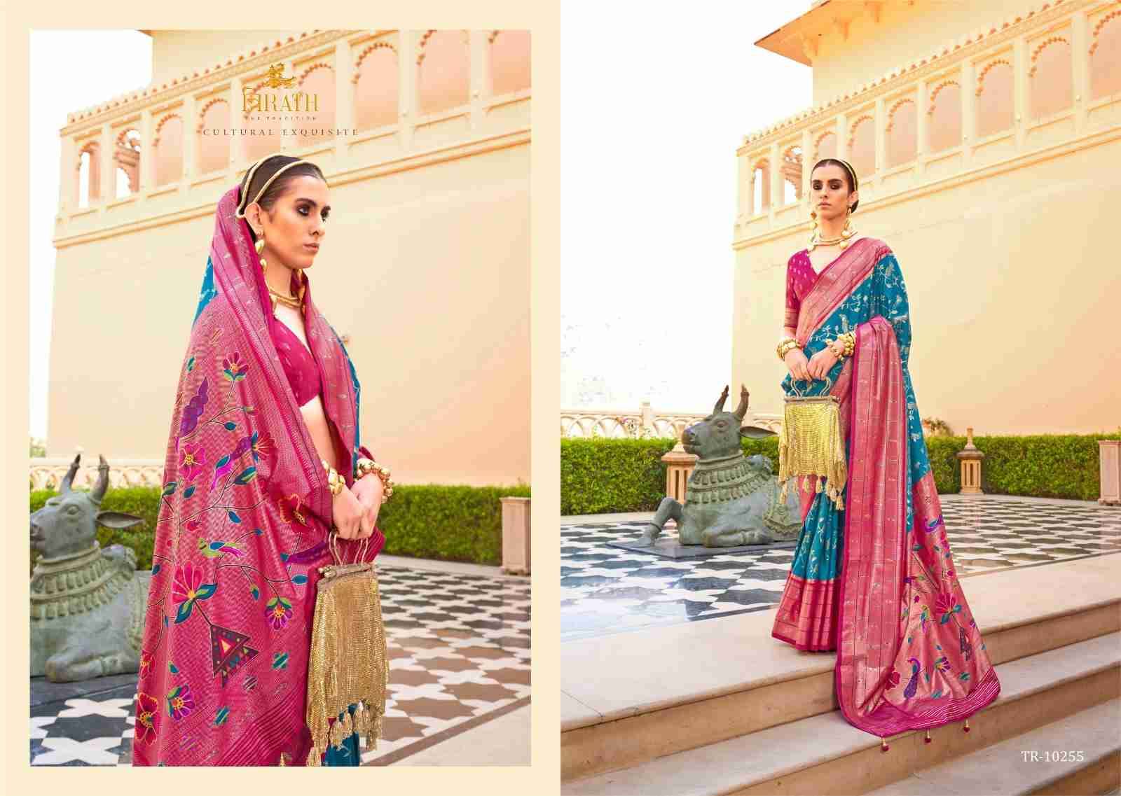 Swastik By Trirath 10248 To 10256 Series Indian Traditional Wear Collection Beautiful Stylish Fancy Colorful Party Wear & Occasional Wear Pure Silk Sarees At Wholesale Price