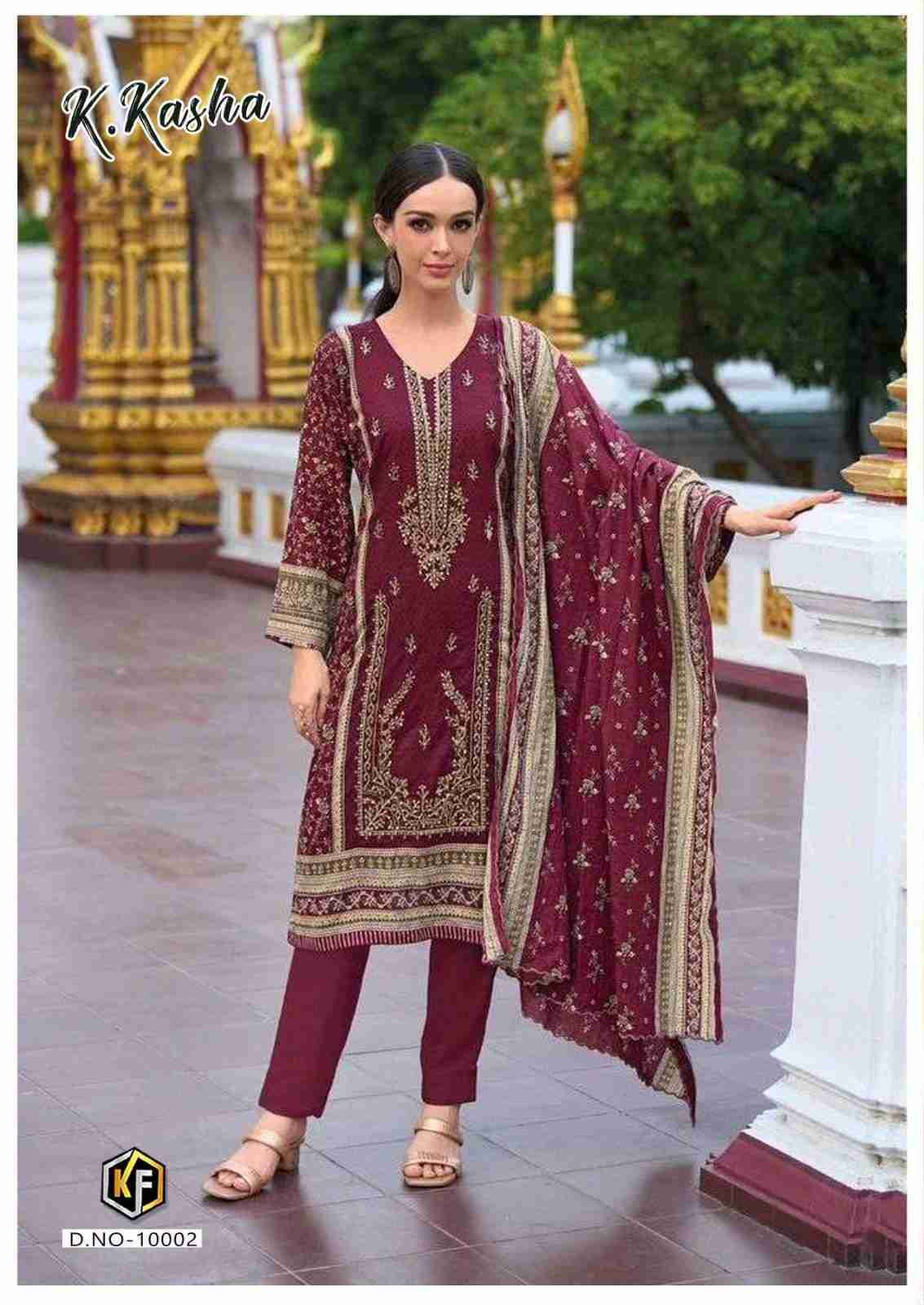 K.Kasha Vol-10 By Keval Fab 10001 To 10006 Series Beautiful Festive Suits Stylish Fancy Colorful Casual Wear & Ethnic Wear Pure Cotton Print Dresses At Wholesale Price