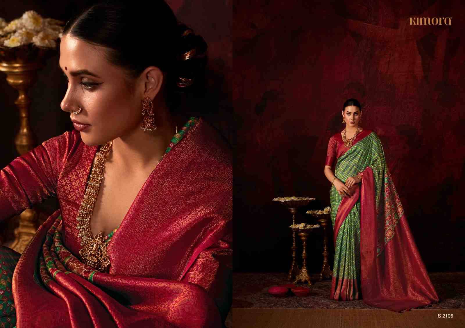 Lakshmi By Kimora Fashion 2101 To 2109 Series Indian Traditional Wear Collection Beautiful Stylish Fancy Colorful Party Wear & Occasional Wear Soft Silk Sarees At Wholesale Price