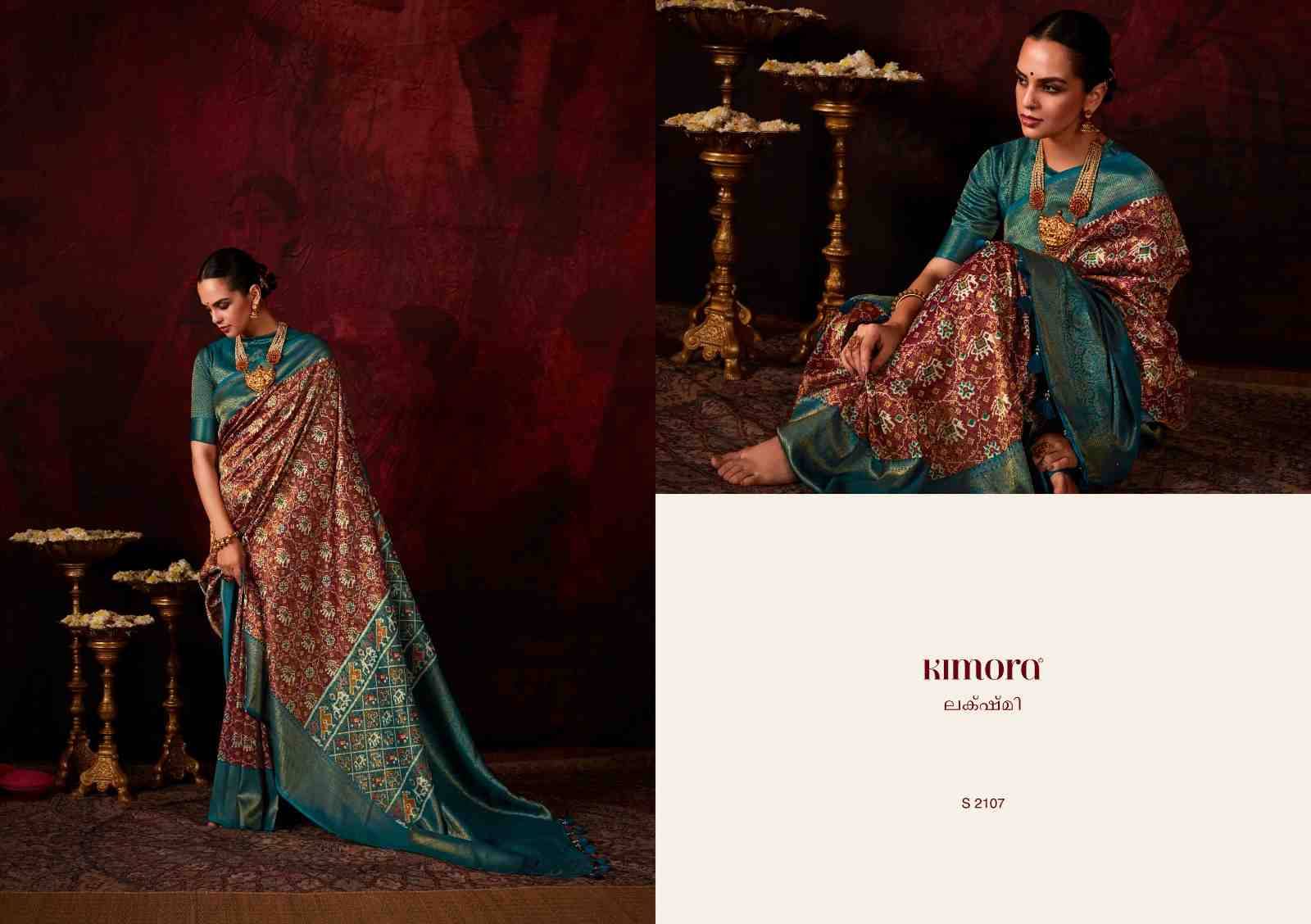 Lakshmi By Kimora Fashion 2101 To 2109 Series Indian Traditional Wear Collection Beautiful Stylish Fancy Colorful Party Wear & Occasional Wear Soft Silk Sarees At Wholesale Price