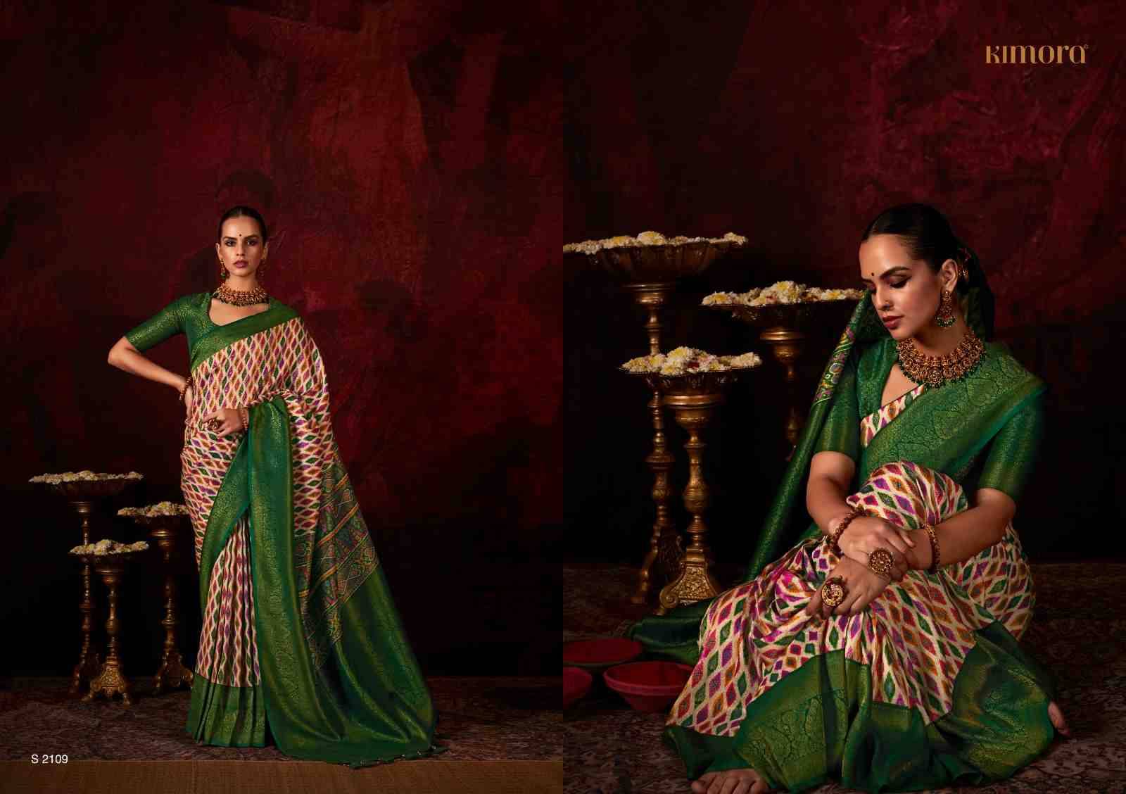 Lakshmi By Kimora Fashion 2101 To 2109 Series Indian Traditional Wear Collection Beautiful Stylish Fancy Colorful Party Wear & Occasional Wear Soft Silk Sarees At Wholesale Price