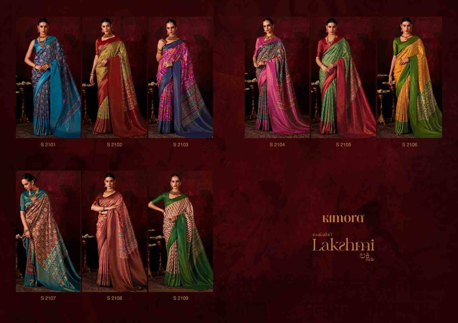 Lakshmi By Kimora Fashion 2101 To 2109 Series Indian Traditional Wear Collection Beautiful Stylish Fancy Colorful Party Wear & Occasional Wear Soft Silk Sarees At Wholesale Price