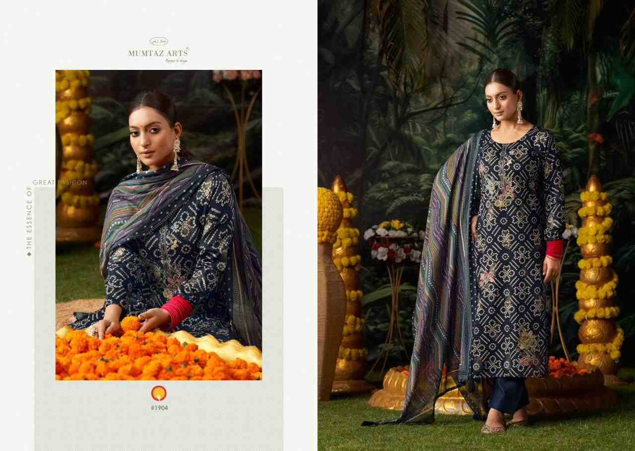 Sahanai By Mumtaz Arts 1901 To 1904 Series Designer Festive Suits Beautiful Fancy Colorful Stylish Party Wear & Occasional Wear Pure Jam Satin Dresses At Wholesale Price