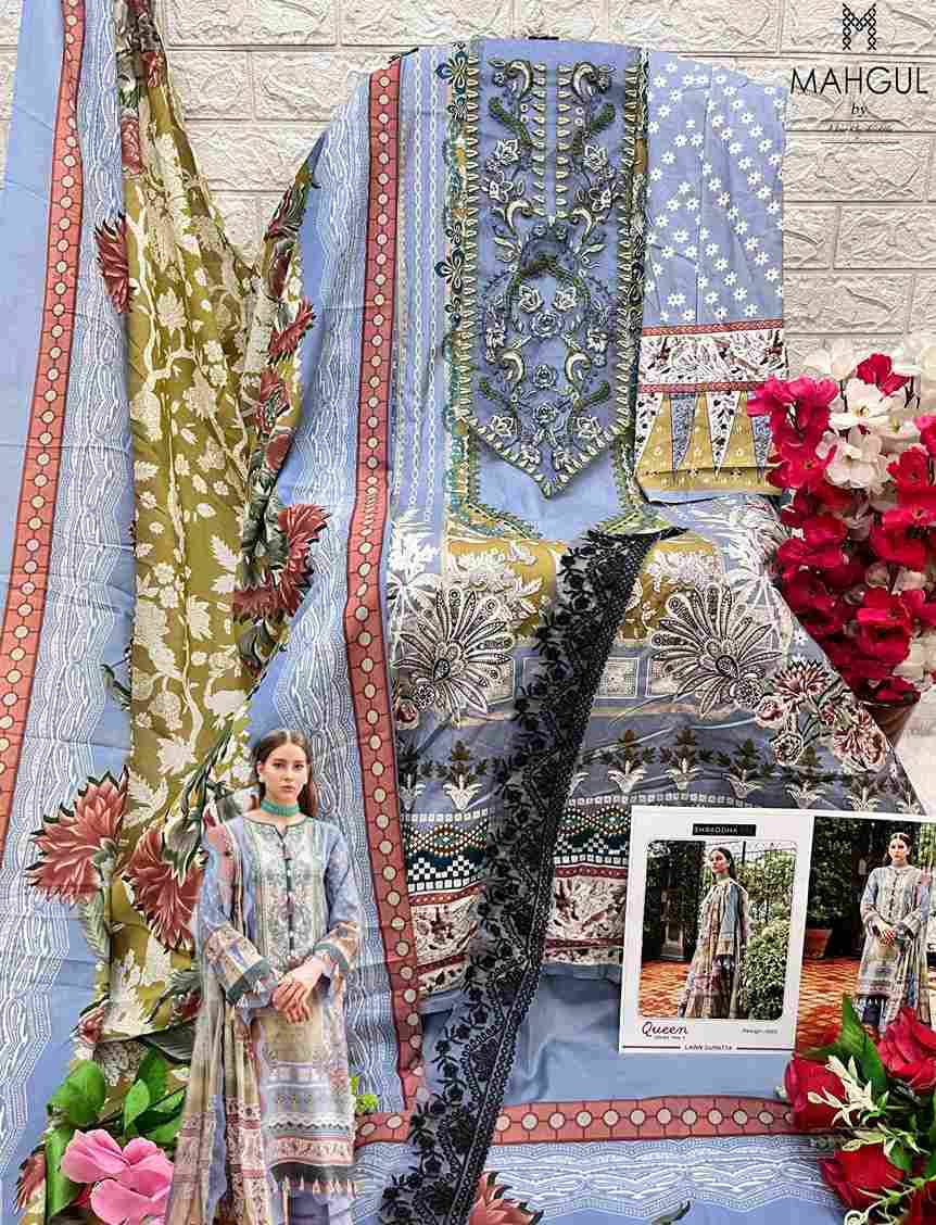 Queen Court Vol-3 By Mahgul 3001 To 3004 Series Designer Pakistani Suits Beautiful Stylish Fancy Colorful Party Wear & Occasional Wear Lawn Cotton Dresses At Wholesale Price