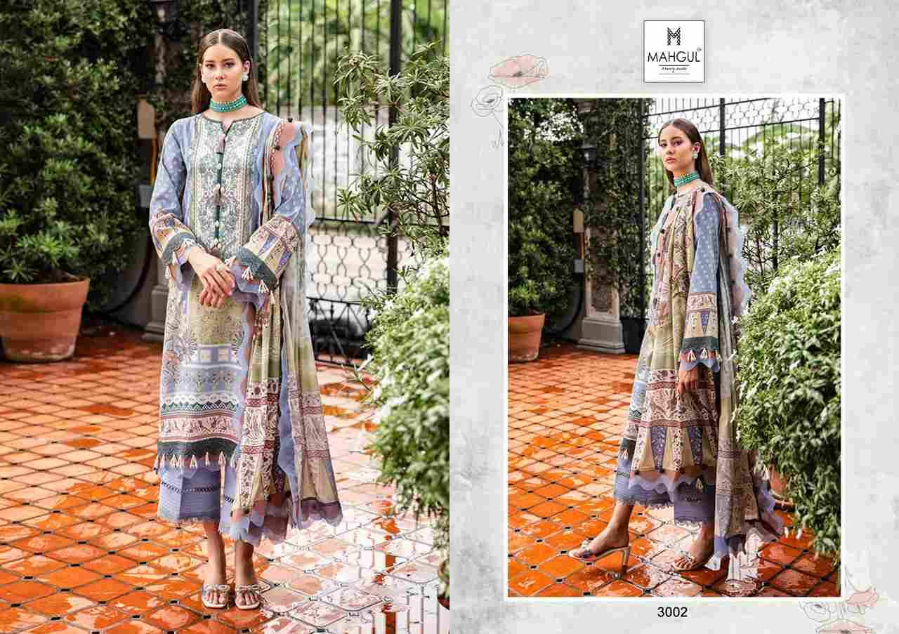 Queen Court Vol-3 By Mahgul 3001 To 3004 Series Designer Pakistani Suits Beautiful Stylish Fancy Colorful Party Wear & Occasional Wear Lawn Cotton Dresses At Wholesale Price