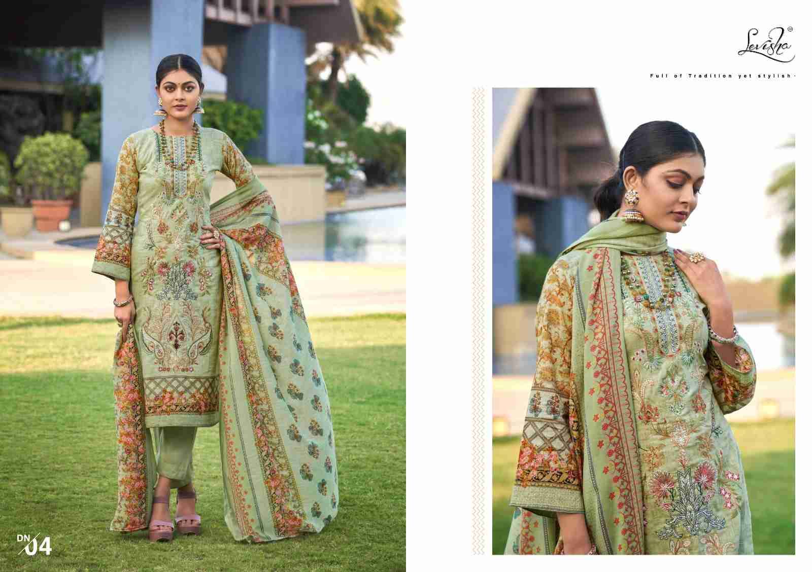 Jashn E Noor By Levisha 01 To 06 Series Festive Suits Beautiful Fancy Colorful Stylish Party Wear & Occasional Wear Cambric Cotton Print Dresses At Wholesale Price