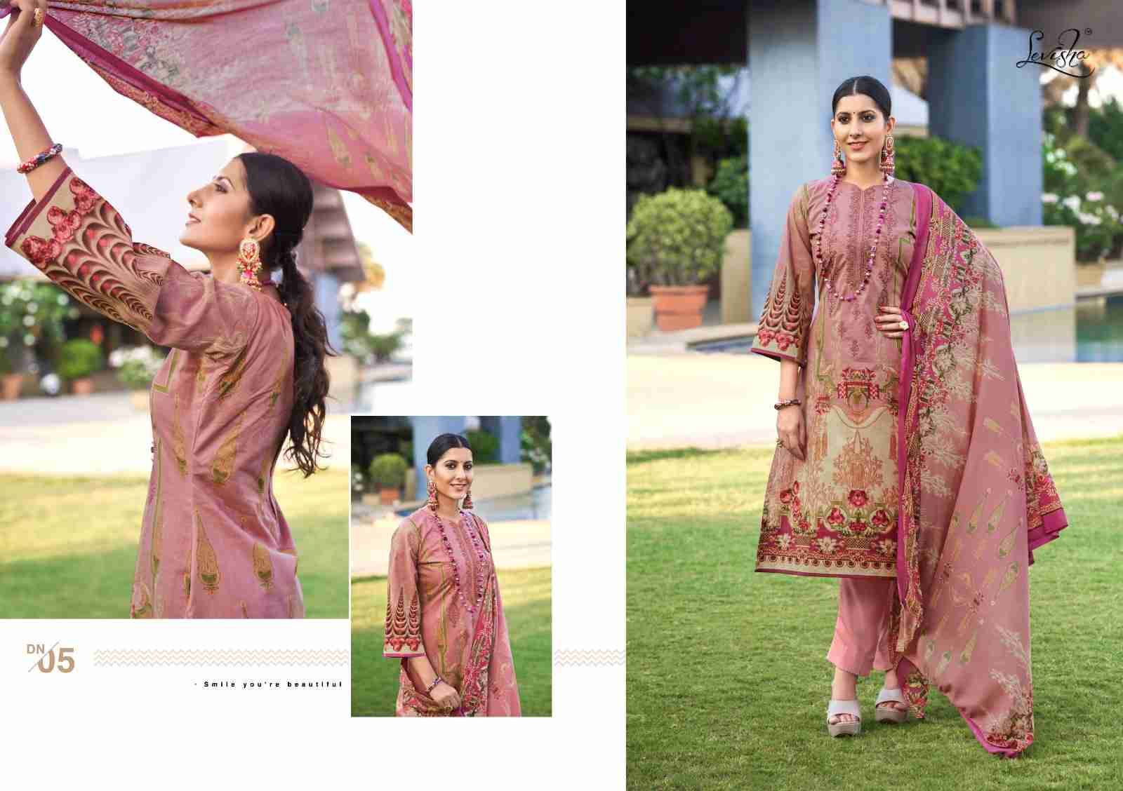 Jashn E Noor By Levisha 01 To 06 Series Festive Suits Beautiful Fancy Colorful Stylish Party Wear & Occasional Wear Cambric Cotton Print Dresses At Wholesale Price