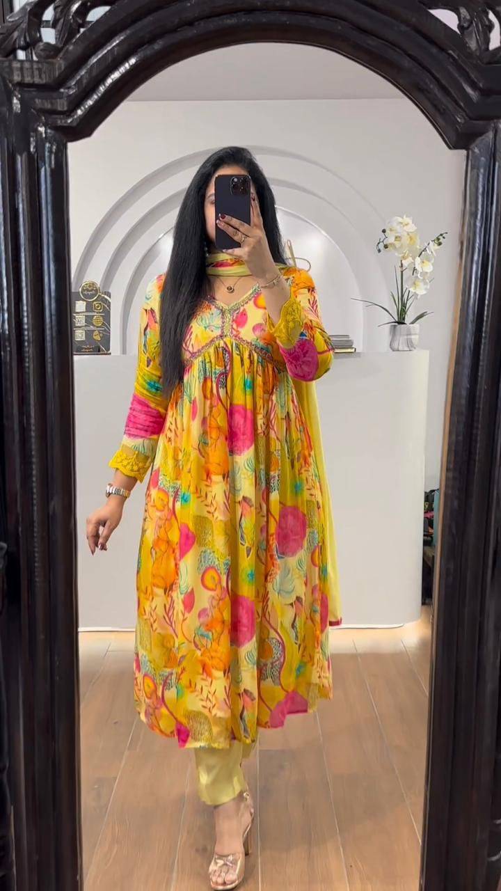 L-1838 By Fashid Wholesale 01 To 05 Series Beautiful Stylish Suits Fancy Colorful Casual Wear & Ethnic Wear & Ready To Wear Chinnon Dresses At Wholesale Price