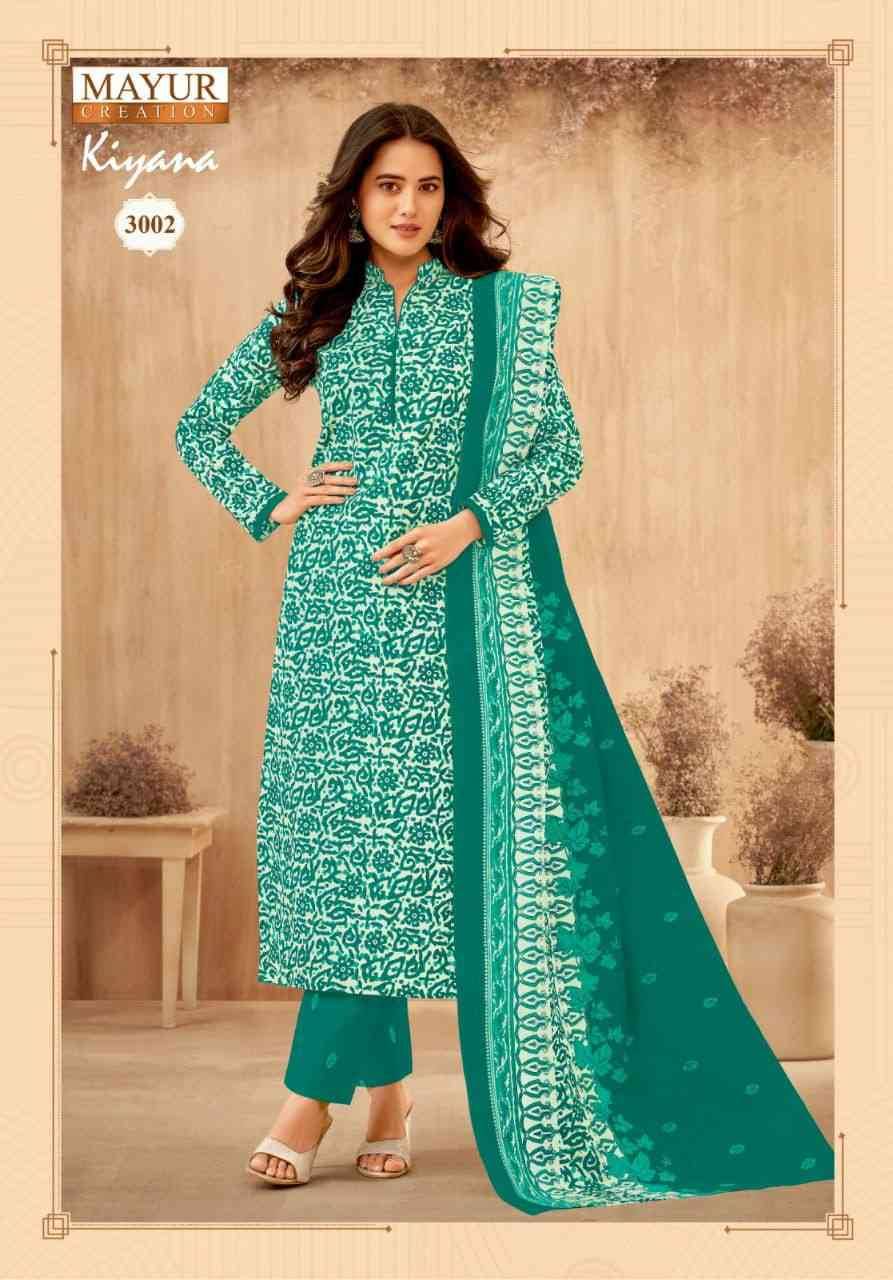 Kiyana Vol-3 By Mayur Creation 3001 To 3010 Series Beautiful Suits Colorful Stylish Fancy Casual Wear & Ethnic Wear Fancy Print Dresses At Wholesale Price